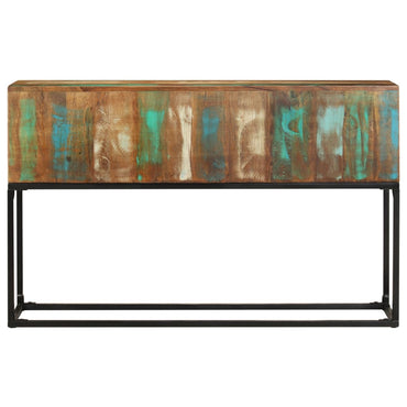 vidaXL Console 120x30x75 cm Bois de récupération massif