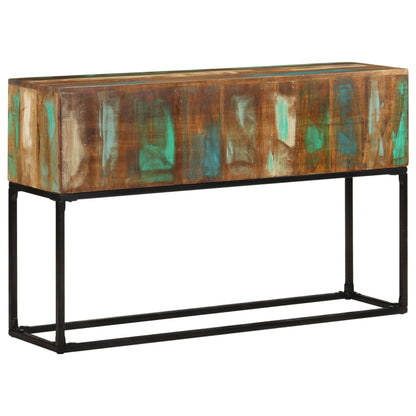 vidaXL Console 120x30x75 cm Bois de récupération massif