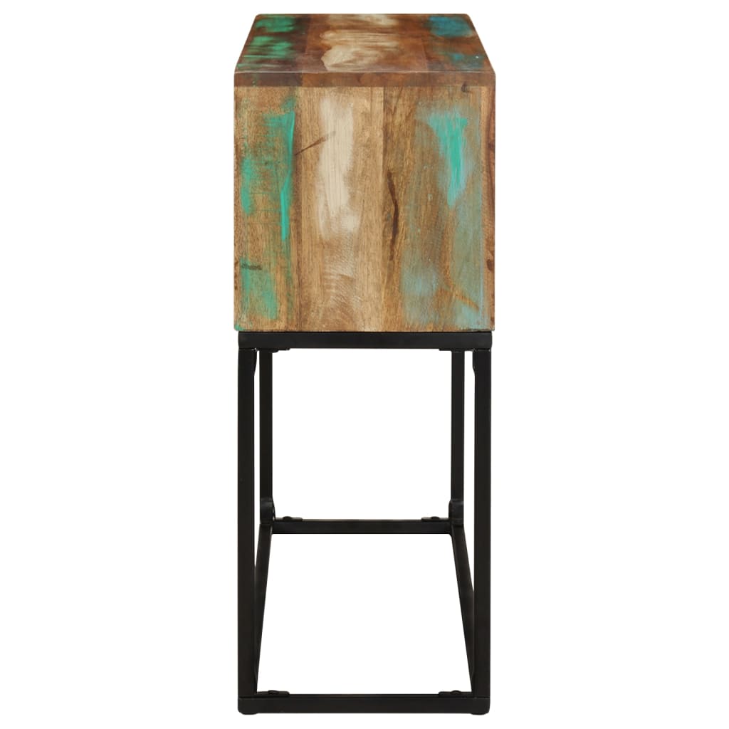 vidaXL Console 120x30x75 cm Bois de récupération massif