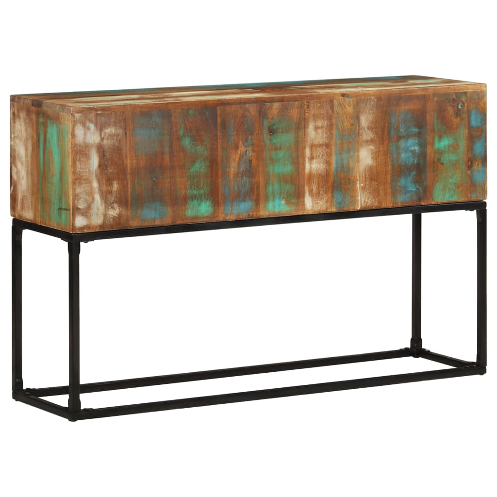 vidaXL Console 120x30x75 cm Bois de récupération massif