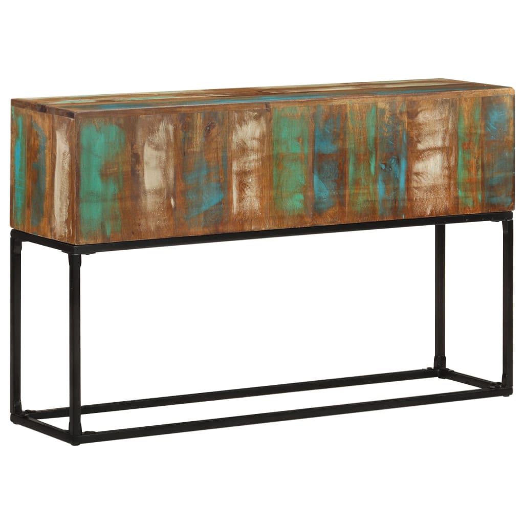 vidaXL Console 120x30x75 cm Bois de récupération massif
