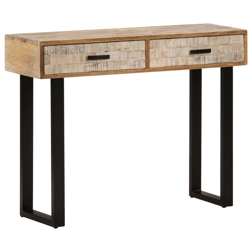 vidaXL Console 100x30x75 cm Bois de manguier massif