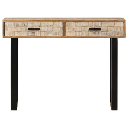 vidaXL Console 100x30x75 cm Bois de manguier massif