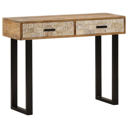 vidaXL Console 100x30x75 cm Bois de manguier massif