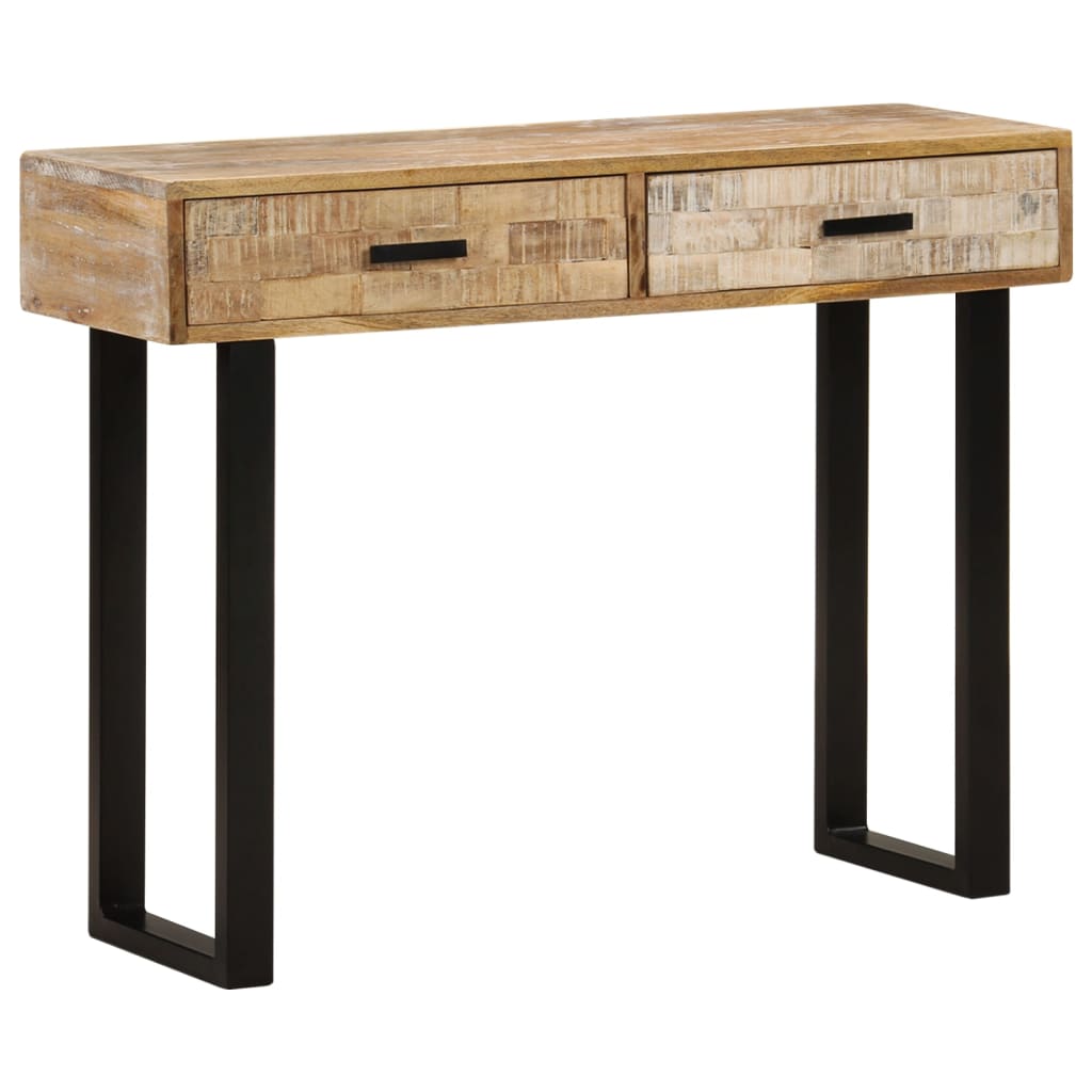 vidaXL Console 100x30x75 cm Bois de manguier massif