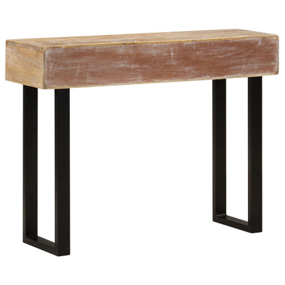 vidaXL Console 100x30x75 cm Bois de manguier massif