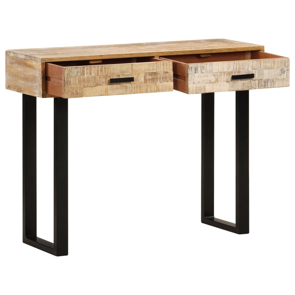 vidaXL Console 100x30x75 cm Bois de manguier massif