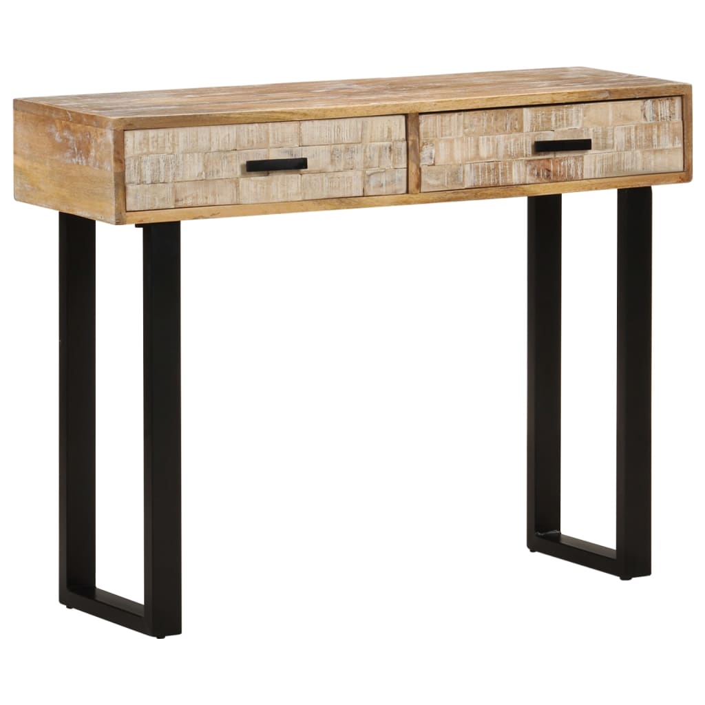vidaXL Console 100x30x75 cm Bois de manguier massif