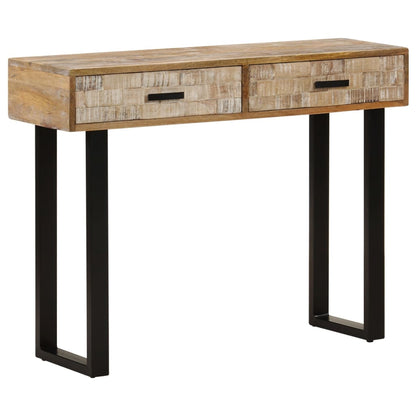 vidaXL Console 100x30x75 cm Bois de manguier massif