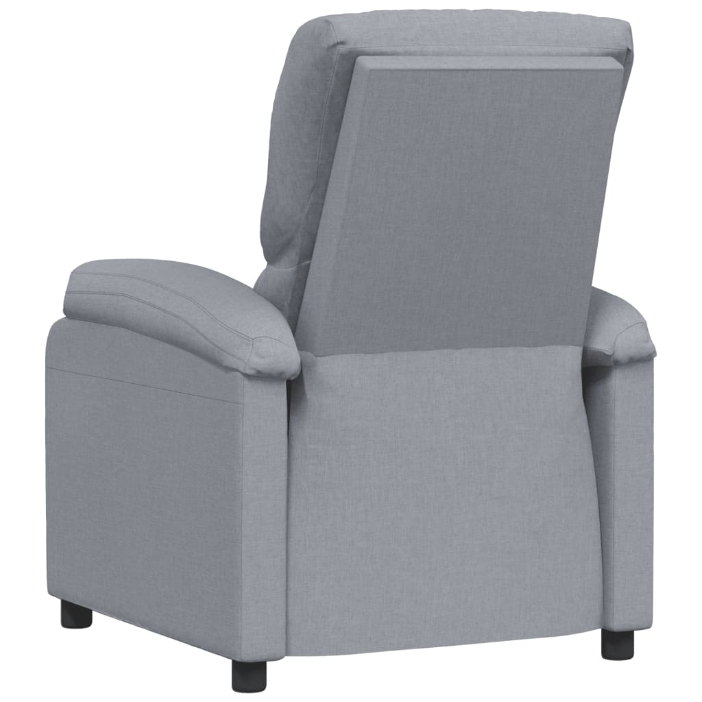 vidaXL Relaxsessel Hellgrau Stoff