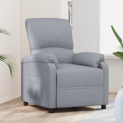 vidaXL Relaxsessel Hellgrau Stoff