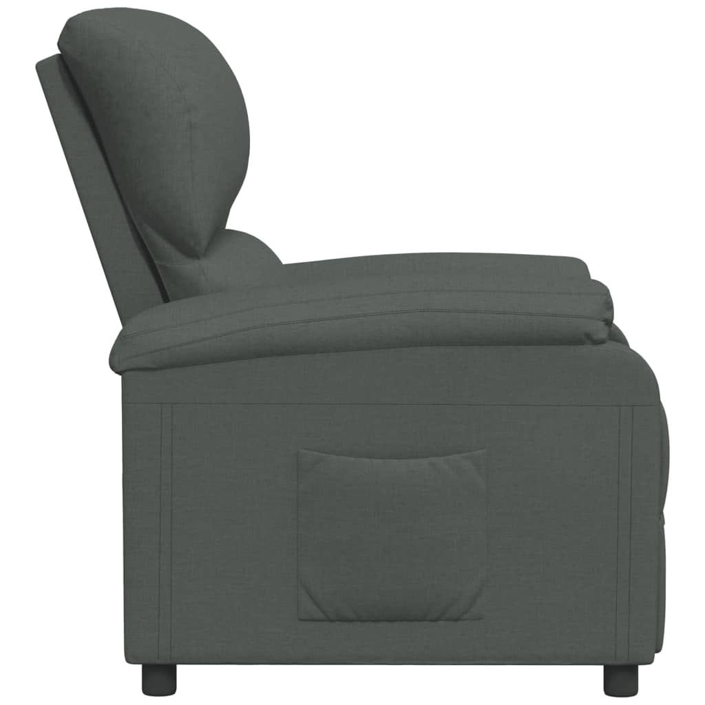 vidaXL Relaxsessel Dunkelgrau Stoff