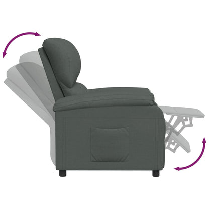 vidaXL Relaxsessel Dunkelgrau Stoff