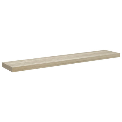 Schweberegale 4 Stk. Eichen-Optik 120x23,5x3,8 cm MDF