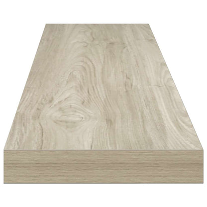 Schweberegale 4 Stk. Eichen-Optik 120x23,5x3,8 cm MDF