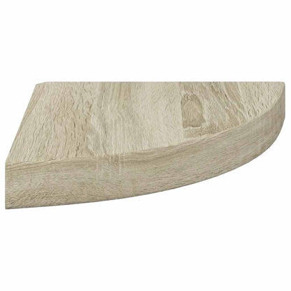 Eck-Schweberegale 2 Stk. Eichen-Optik 25x25x3,8 cm MDF