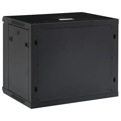 vidaXL 9U Netzwerkschrank Wandmontage 19" IP20 600x450x510 mm