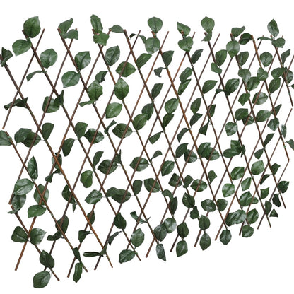 vidaXL Treillis en saule avec feuilles artificielles 5 pcs 180x60 cm