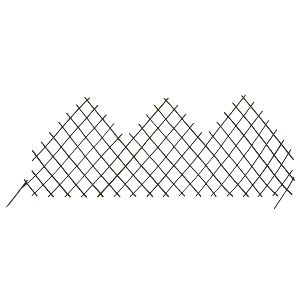 vidaXL Garten-Rankzaun 5 Stk. 170x75 cm Weide