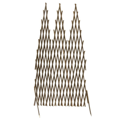 vidaXL Garten-Rankzaun 5 Stk. 170x75 cm Weide
