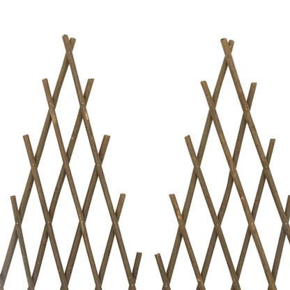 vidaXL Garten-Rankzaun 5 Stk. 170x75 cm Weide