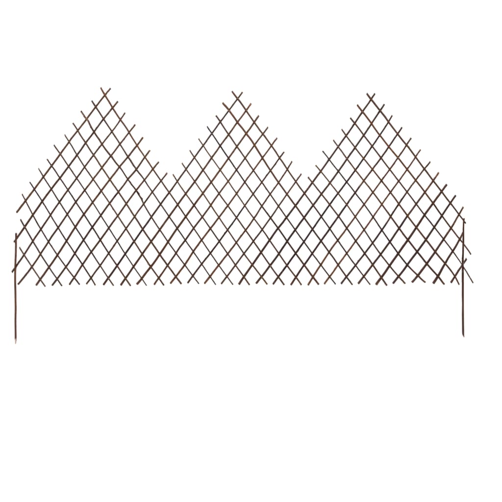 vidaXL Garten-Rankzaun 5 Stk. 170x105 cm Weide
