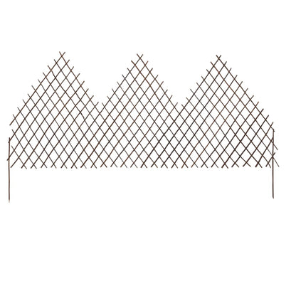 vidaXL Garten-Rankzaun 5 Stk. 170x105 cm Weide