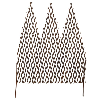 vidaXL Garten-Rankzaun 5 Stk. 170x105 cm Weide