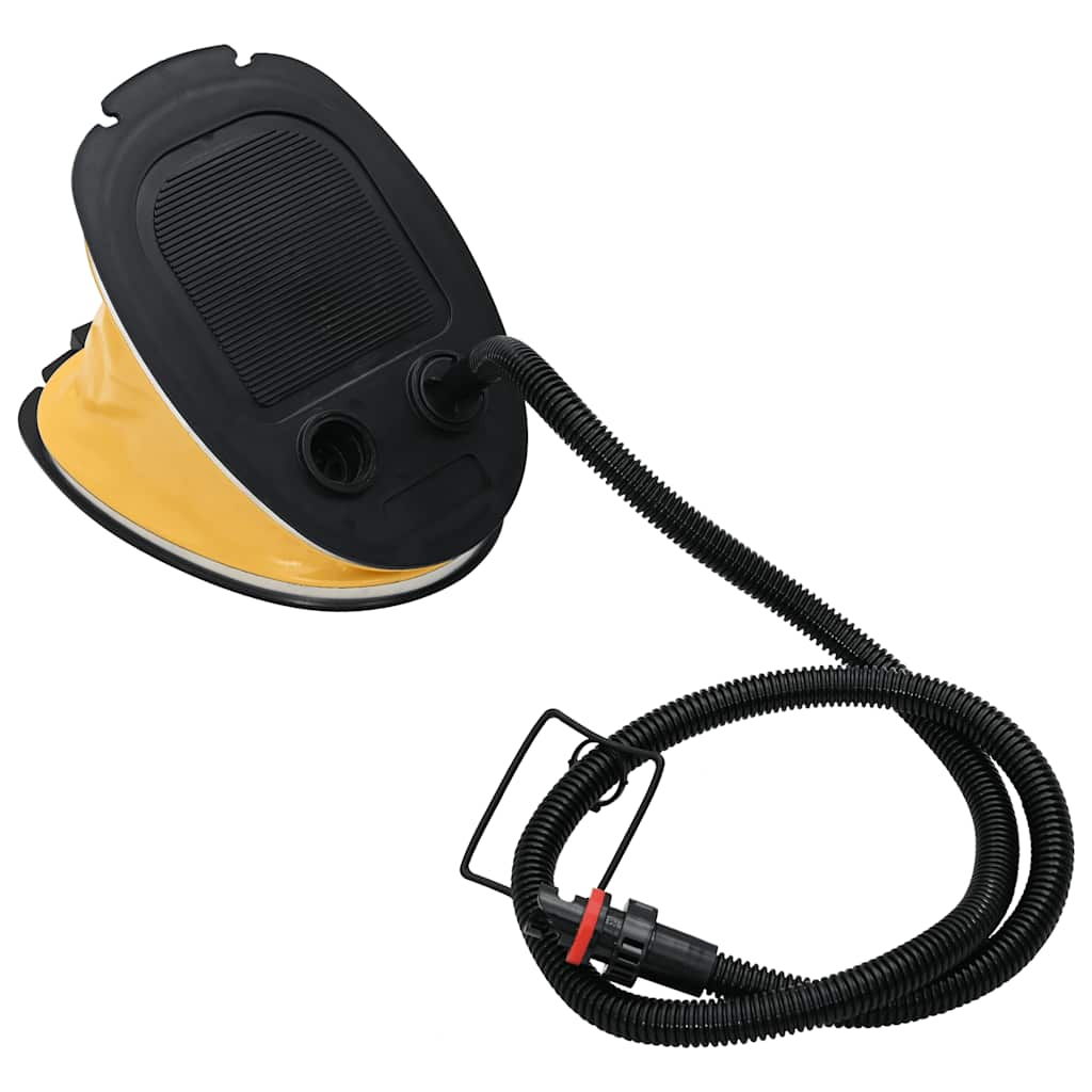 Aufblasbare Gymnastikmatte mit Pumpe 100x100x20 cm PVC Blau