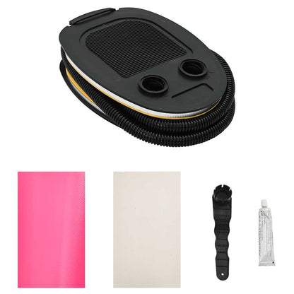 Aufblasbare Gymnastik-Rolle mit Pumpe 120x90 cm PVC Rosa