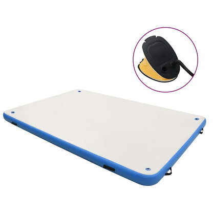 Aufblasbare Schwimmmatte Blau und Weiß 300x200x15 cm