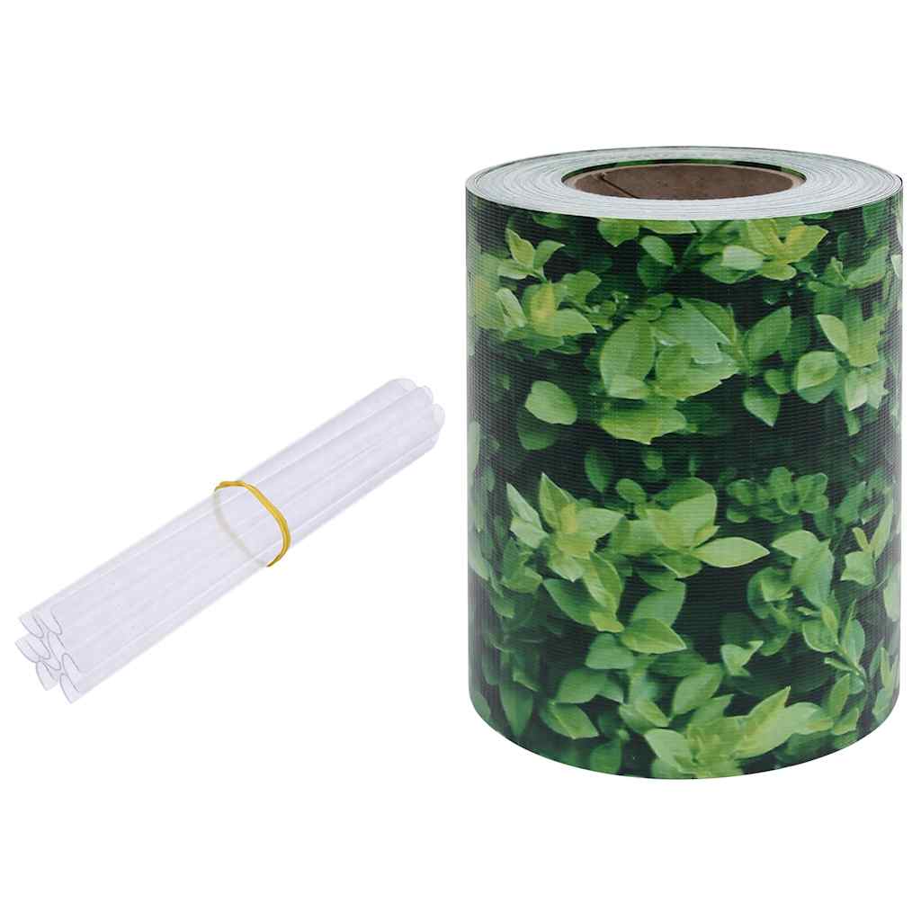 vidaXL Garten-Sichtschutz PVC 70x0,19 m Grün