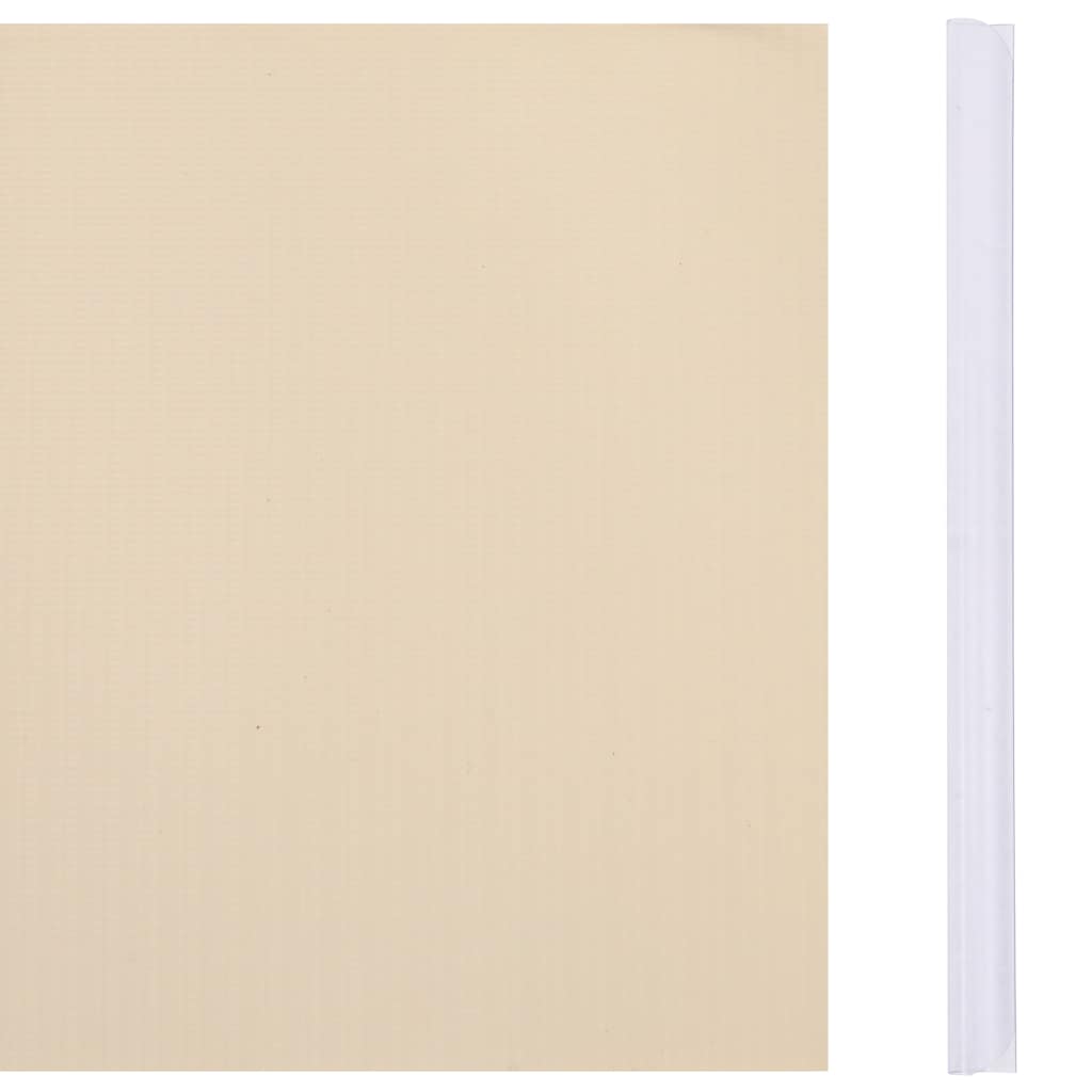 vidaXL Garten-Sichtschutz PVC 35x0,19 m Creme