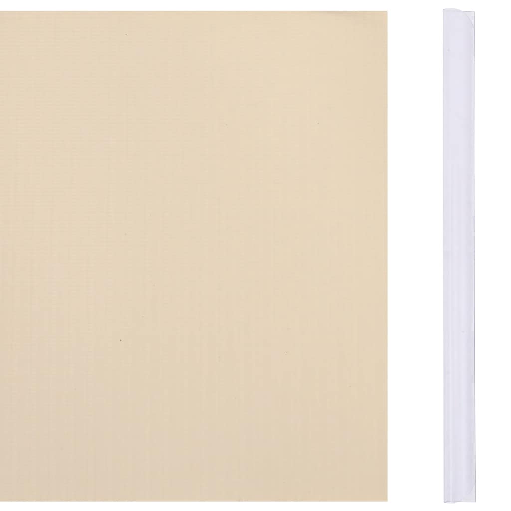 vidaXL Garten-Sichtschutz PVC 70x0,19 m Creme