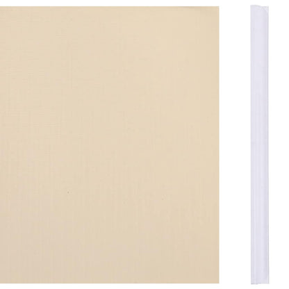 vidaXL Garten-Sichtschutz PVC 70x0,19 m Creme