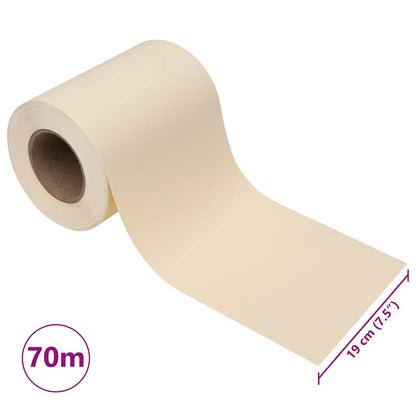 vidaXL Garten-Sichtschutz PVC 70x0,19 m Creme
