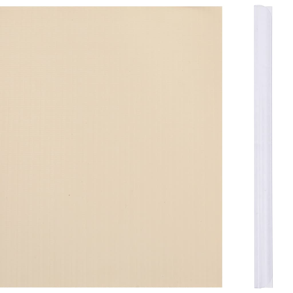 vidaXL Garten-Sichtschutz 4 Stk. PVC 35x0,19 m Creme