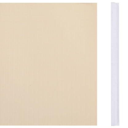 vidaXL Garten-Sichtschutz 4 Stk. PVC 35x0,19 m Creme