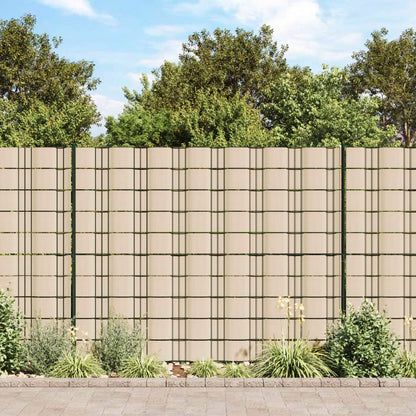 vidaXL Garten-Sichtschutz 4 Stk. PVC 35x0,19 m Creme