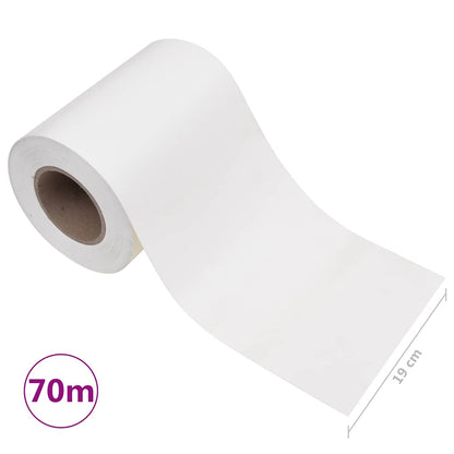 vidaXL Garten-Sichtschutz PVC 70x0,19 m Weiß