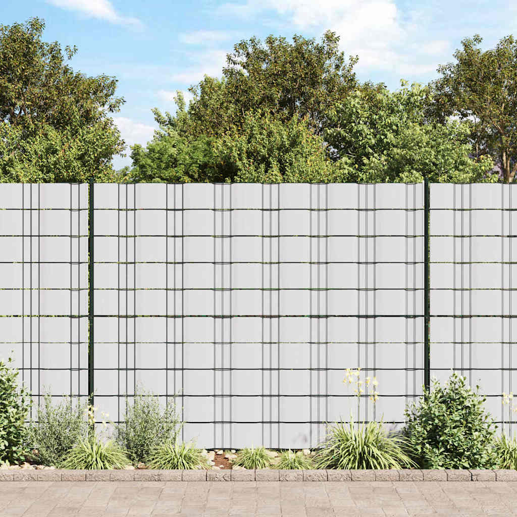 vidaXL Garten-Sichtschutz PVC 70x0,19 m Weiß