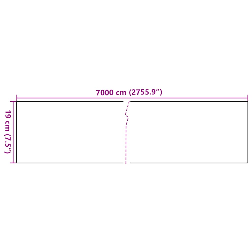 vidaXL Garten-Sichtschutz PVC 70x0,19 m Braun
