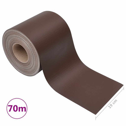 vidaXL Garten-Sichtschutz PVC 70x0,19 m Braun