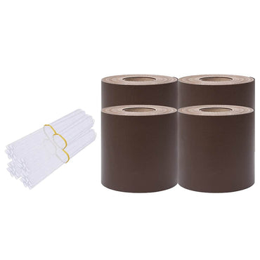 vidaXL Garten-Sichtschutz 4 Stk. PVC 35x0,19 m Braun