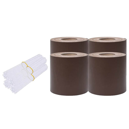 vidaXL Garten-Sichtschutz 4 Stk. PVC 35x0,19 m Braun