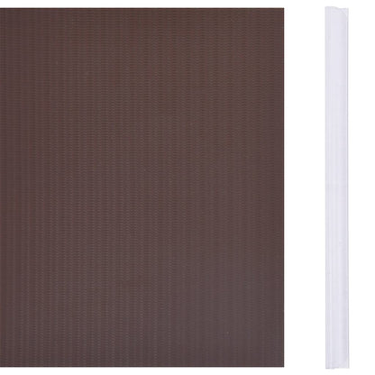vidaXL Garten-Sichtschutz 4 Stk. PVC 35x0,19 m Braun