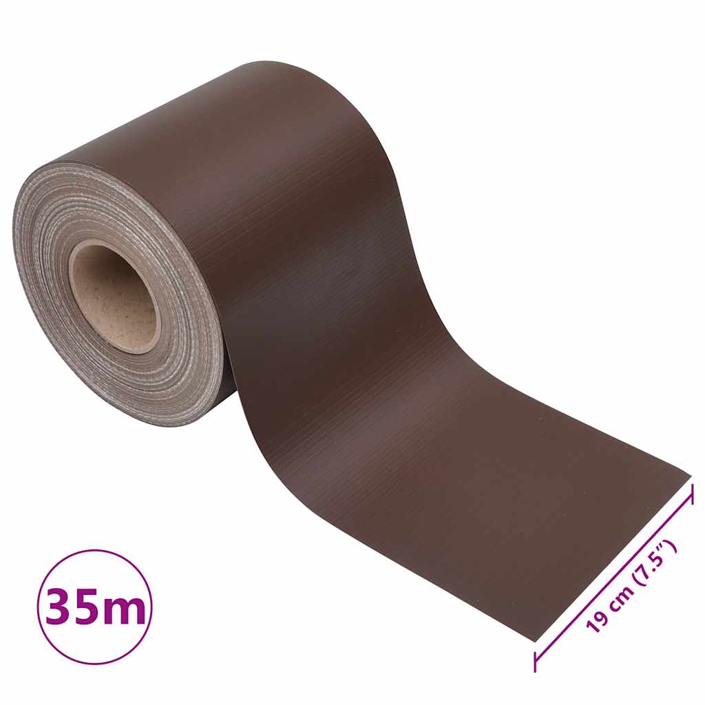 vidaXL Garten-Sichtschutz 4 Stk. PVC 35x0,19 m Braun
