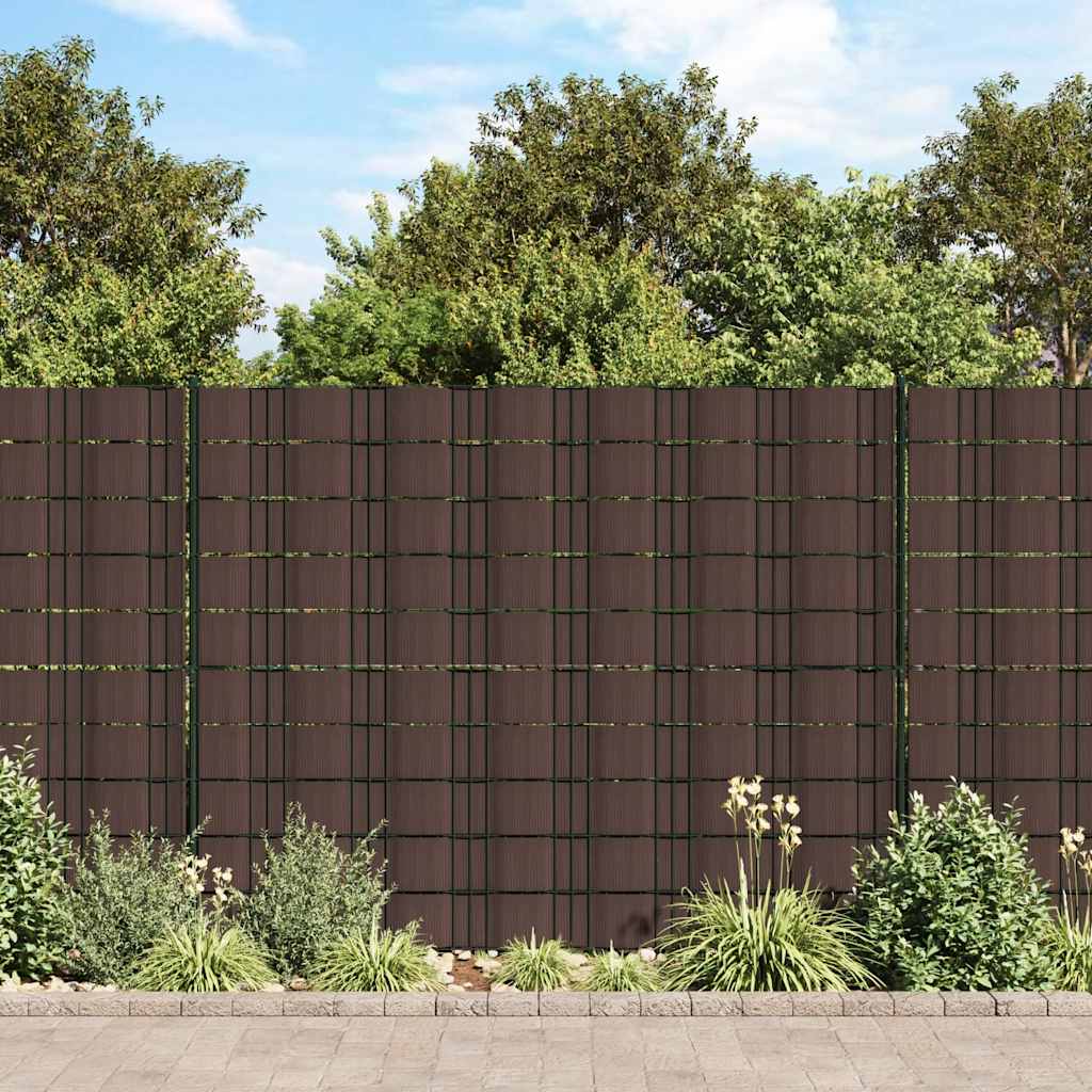 vidaXL Garten-Sichtschutz 4 Stk. PVC 35x0,19 m Braun
