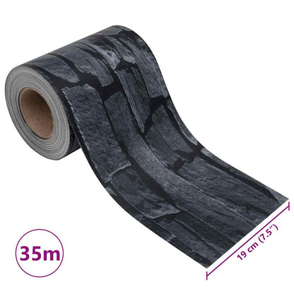 vidaXL Garten-Sichtschutz 4 Stk. PVC 35x0,19 m Grau