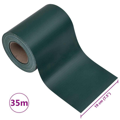 vidaXL Garten-Sichtschutz 4 Stk. PVC 35x0,19 m Mattgrün